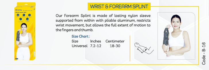 Wrist and Forearm Splint Details